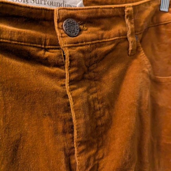 Soft Surroundings Gold Corduroy Pants Size 16 - Picture 3 of 4